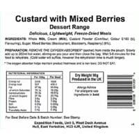 Expedition Foods Freeze Dried Rations - Dessert - 450cal